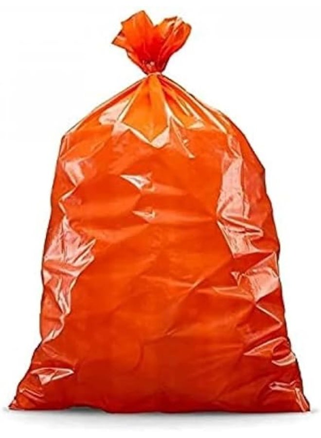 Heavy Duty Trash Bags 30 Gallon Orange 15 Bags SH - Made of Plastic .Extra Premium Thickened Garbage Bags 30 Gallon Trash Bags Orange